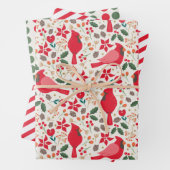 Winter Holidays Kardinal Wrapping Paper Set 3 Geschenkpapier Set (Beispiel)