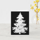 Winter Holidays Vintage Style Distressed Christmas Karte (Gelbe Blume)