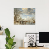 Winter Holland - Aert van der Neer Fine Art Poster (Heimbüro)