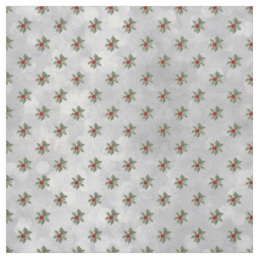 Winter Holly Berry Pattern Fabric Stoff (Muster)