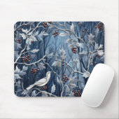 Winter Holly Bird Mousepad (Mit Mouse)