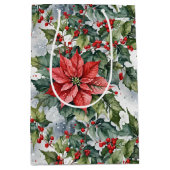 Winter Holly Mittlere Geschenktüte (Vorderseite)