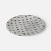 Winter Holly Musterpapierplatte Pappteller (Schrägansicht)