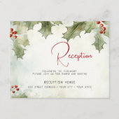 Winter Holly und Berries Begleitkarte (Vorderseite)