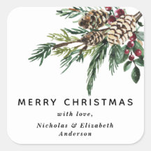 Winter Holly Weihnachtssticker