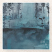 Winter-Holz Glasuntersetzer (Vorderseite)