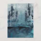 Winter-Holz Postkarte (Vorderseite)