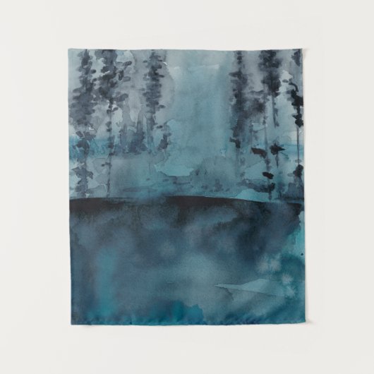 Winter-Holz Wandteppich (Vorderseite)