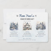 Winter Homes New Year's Eve Progressive Dinner Einladung (Vorderseite)