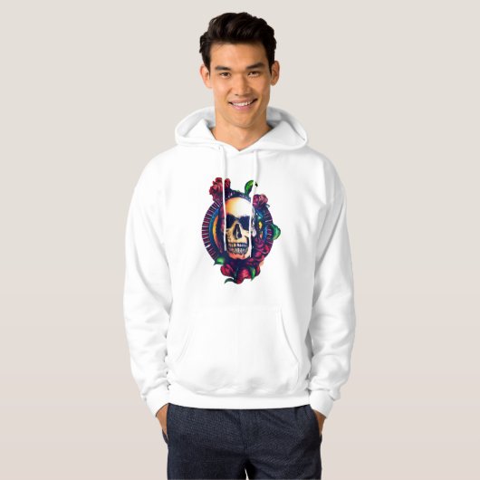 Winter hoodie with a stylish and mysterious design (Vorne ganz)