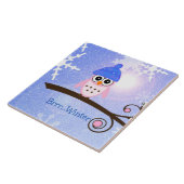 Winter, Hoot Owl, Fliese (Seite)