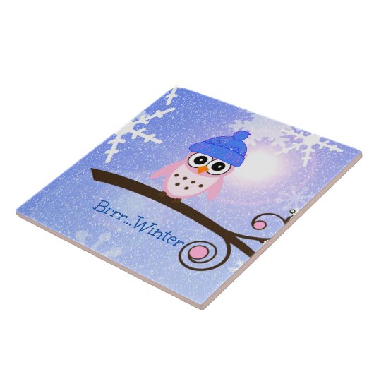 Winter, Hoot Owl, Fliese (Seite)