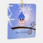 Winter, Hoot Owl, Keramikornament (Rechts)