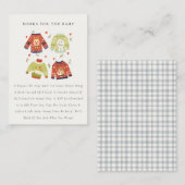 Winter Hört hässliche Pullover Bücher für Babydusc Begleitkarte (Vorne/Hinten)