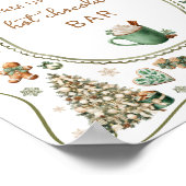 Winter Hot Chocolate Bar Baby Dusche Poster (Ecke)