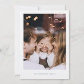 Winter House Foto Weihnachtskarte Einladung (Rückseite)