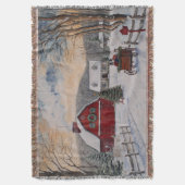 Winter House Throw Blanket Decke (Vorderseite Vertikal)