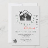 Winter Housewarming Weihnachtsfest Party Modernes Einladung (Vorderseite)