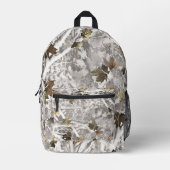 Winter Hunting Camouflage Look Bedruckter Rucksack (Vorderseite)