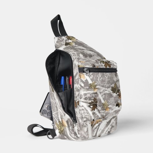 Winter Hunting Camouflage Look Crossbody Bag (Offen)