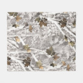 Winter Hunting Camouflage Look Fleecedecke (Vorderseite (Horizontal))