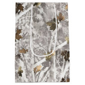 Winter Hunting Camouflage Look Mittlere Geschenktüte (Rückseite)