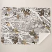 Winter Hunting Camouflage Look Sherpadecke (Vorderseite (Horizontal))