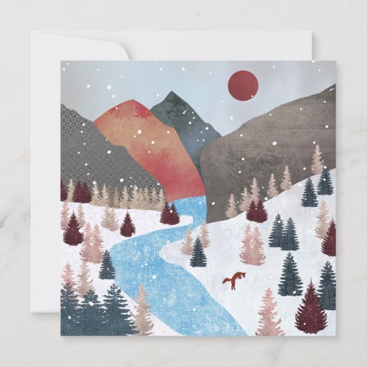 Winter Hunting Fox (Rückseite)