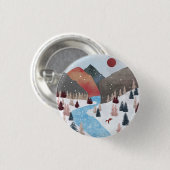 Winter Hunting Fox Button (Vorne & Hinten)