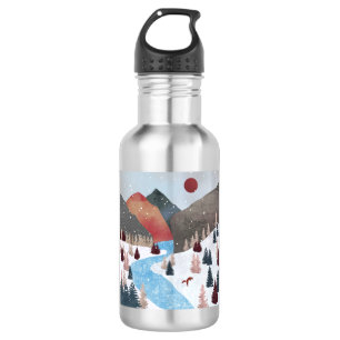 Winter Hunting Fox Edelstahlflasche