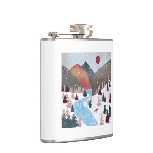 Winter Hunting Fox Flachmann (Rechts)