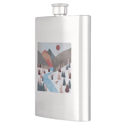 Winter Hunting Fox Flachmann (Links)