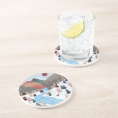 Winter Hunting Fox Getränkeuntersetzer (Seite)