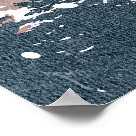 Winter Hunting Fox Poster (Ecke)