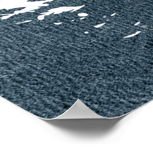 Winter Hunting Fox Poster (Ecke)