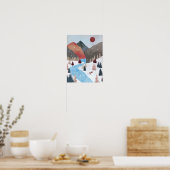 Winter Hunting Fox Poster (Küche)
