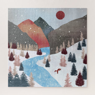 Winter Hunting Fox Puzzle