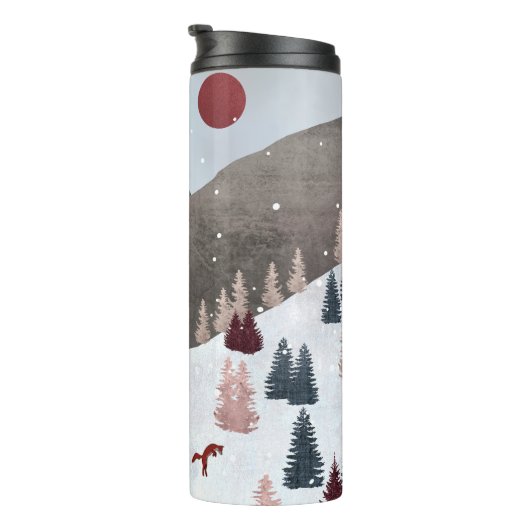 Winter Hunting Fox Thermosbecher (Nach rechts gedreht)