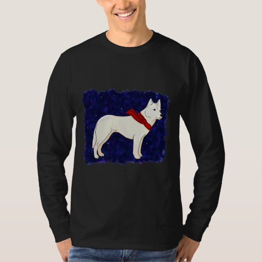 Winter Husky T-Shirt (Vorderseite)