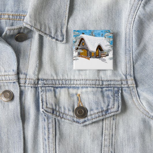 Winter-Hütte Button (Beispiel)