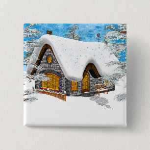 Winter-Hütte Button