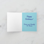 Winter-Hütte Faltkarte (Innenseite)