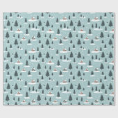 Winter-Hütte Geschenkpapier (Flach)