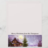 Winter Hütte Weihnachten (Vorne/Hinten)