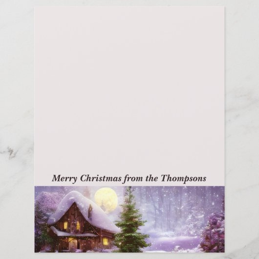 Winter Hütte Weihnachten (Vorderseite)