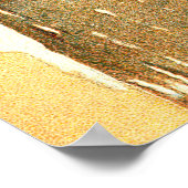 Winter-Hütte Weihnachtsbaumfenster bei Kerzenlicht Poster (Ecke)