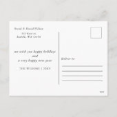 Winter Hygge Niedliche Weihnachtsgnomes Feiertagspostkarte (Rückseite)