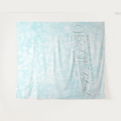 Winter Ice Blue Snowflake Foto Hintergrund Wandteppich (Vorderseite (Horizontal))