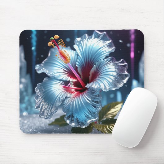 Winter Ice Blume Mousepad (Mit Mouse)