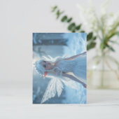 Winter Ice Fairy Princess Postkarte (Stehend Vorderseite)